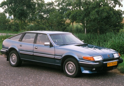 Onze Rover 3500 Vanden Plas in het Rietveld (1998)
