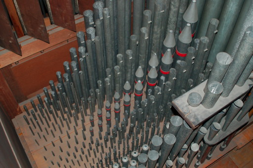 Interieur zwelwerk orgel OLV ter Sneeuw Borgerhout