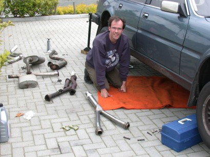 Vervangen van de pisbakkenstalen uitlaat door een RVS van Rimmer (2005)